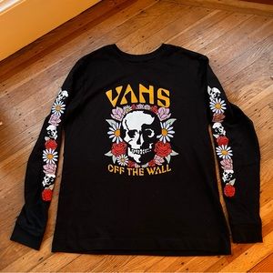 VANS Skull floral Graphic Long Sleeve